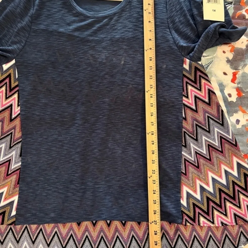 EYESHADOW 1X Cream Zest Chevron Tunic Top - Image 11