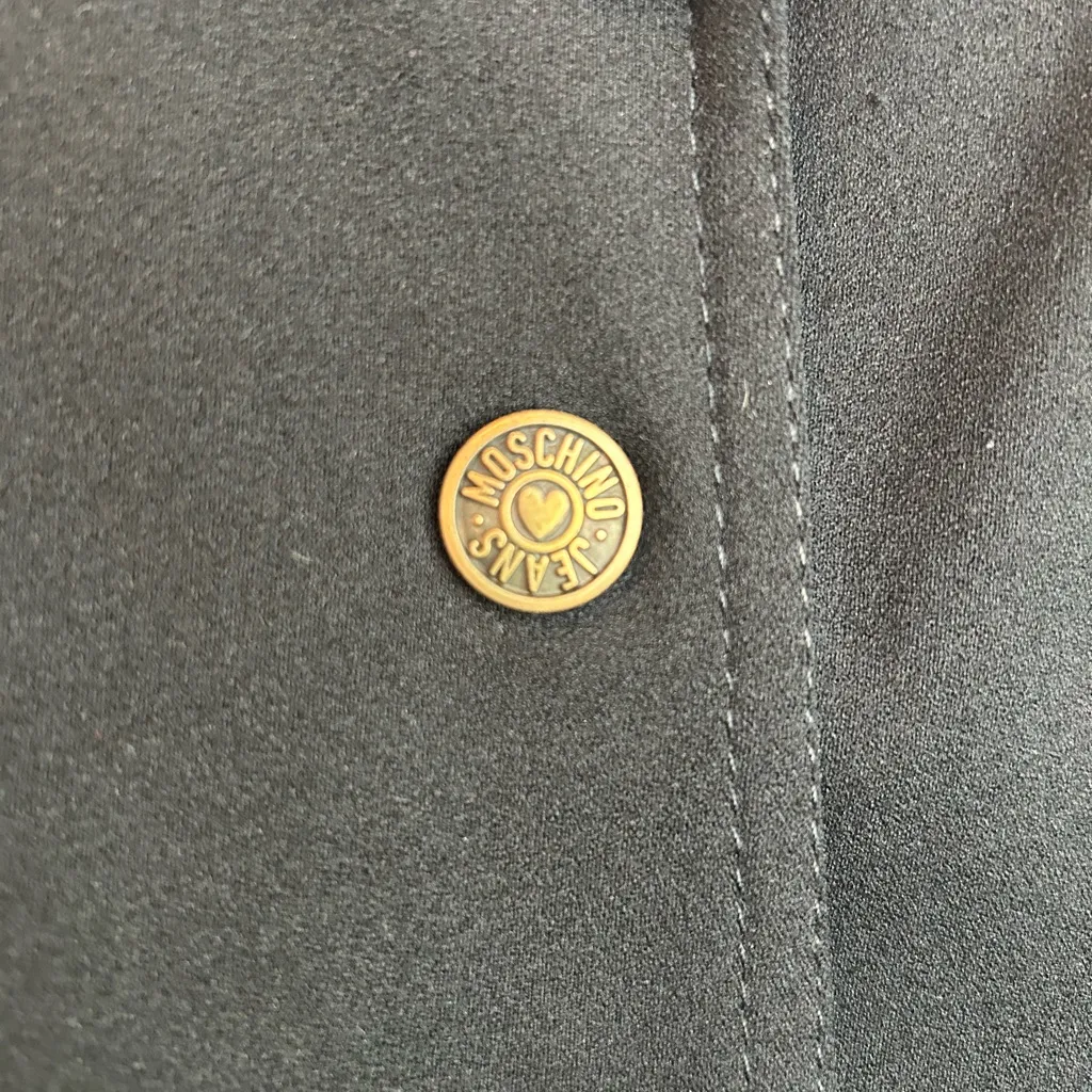 Moschino Classic Black Blazer with Gold Buttons - Image 3