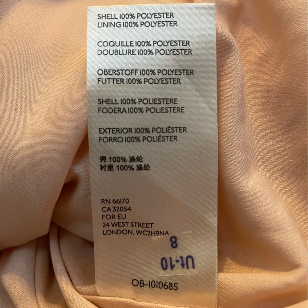 ANTHROPOLOGIE Amelie Beaded Cami in Pink Peach Sequin Peplum Tank Top Size 2 - Image 14