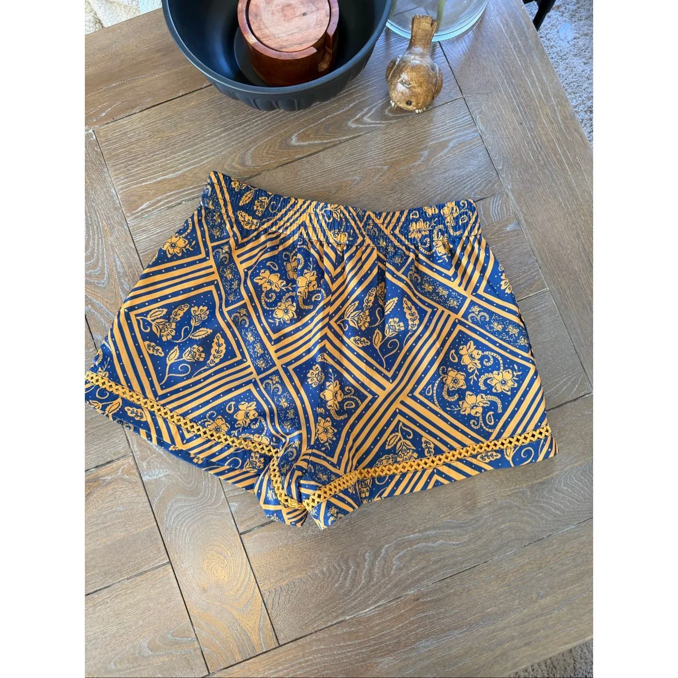 NWT Alden Adair Celine Short Flourish Size Large Orange - Image 4