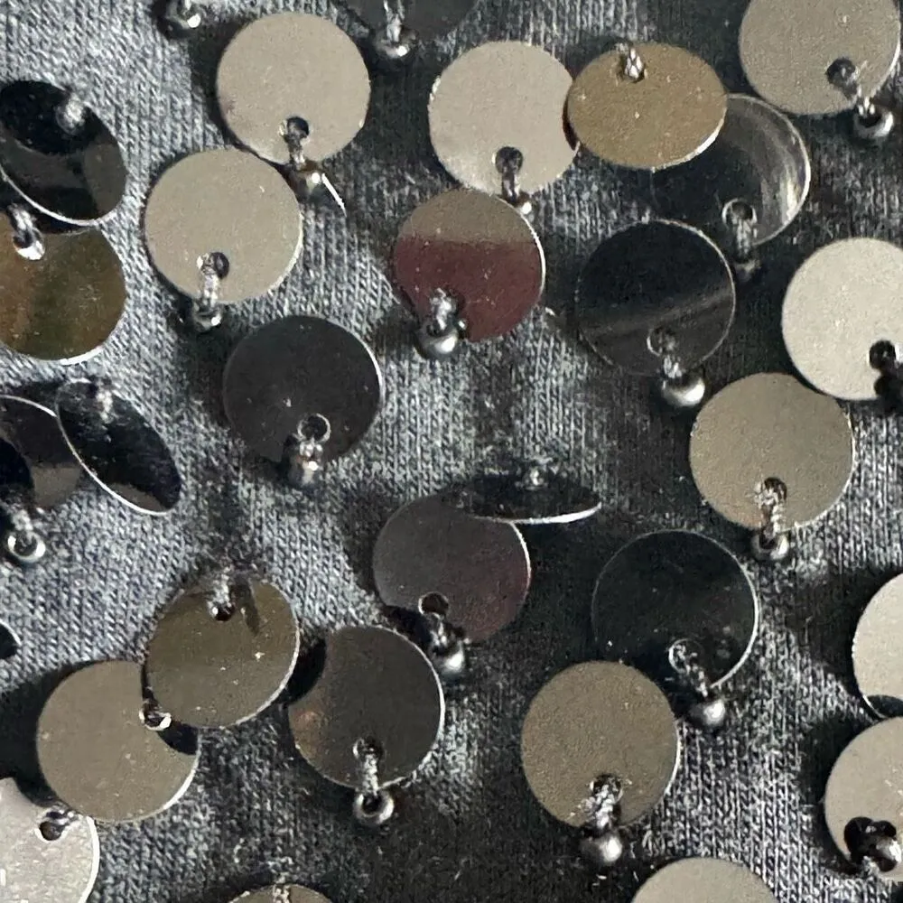 Free People Love Trapeze Crochet Tee Vee Sequins Embellishment SZ S #2395 - Image 14