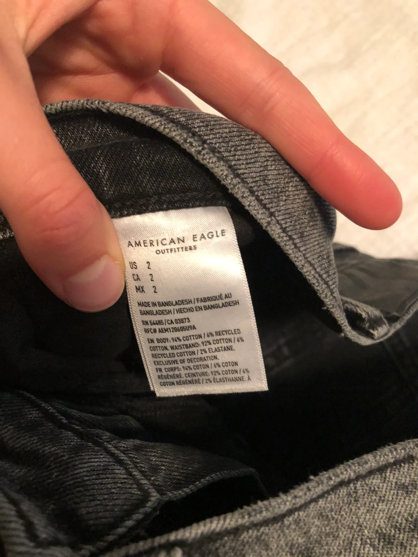 AE Black Jean Shorts - Image 3