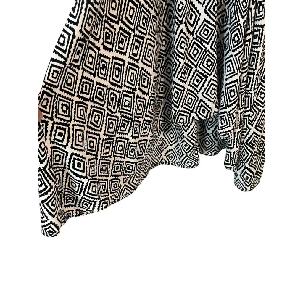 Volcom Swim Dress Women’s Size M 12 Black White Geometric Slip Dress Sleeveless - Image 9