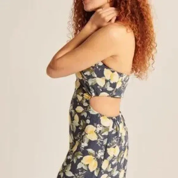 Abercrombie & Fitch Lemon Printed Cut Out Halter Dress - Image 2