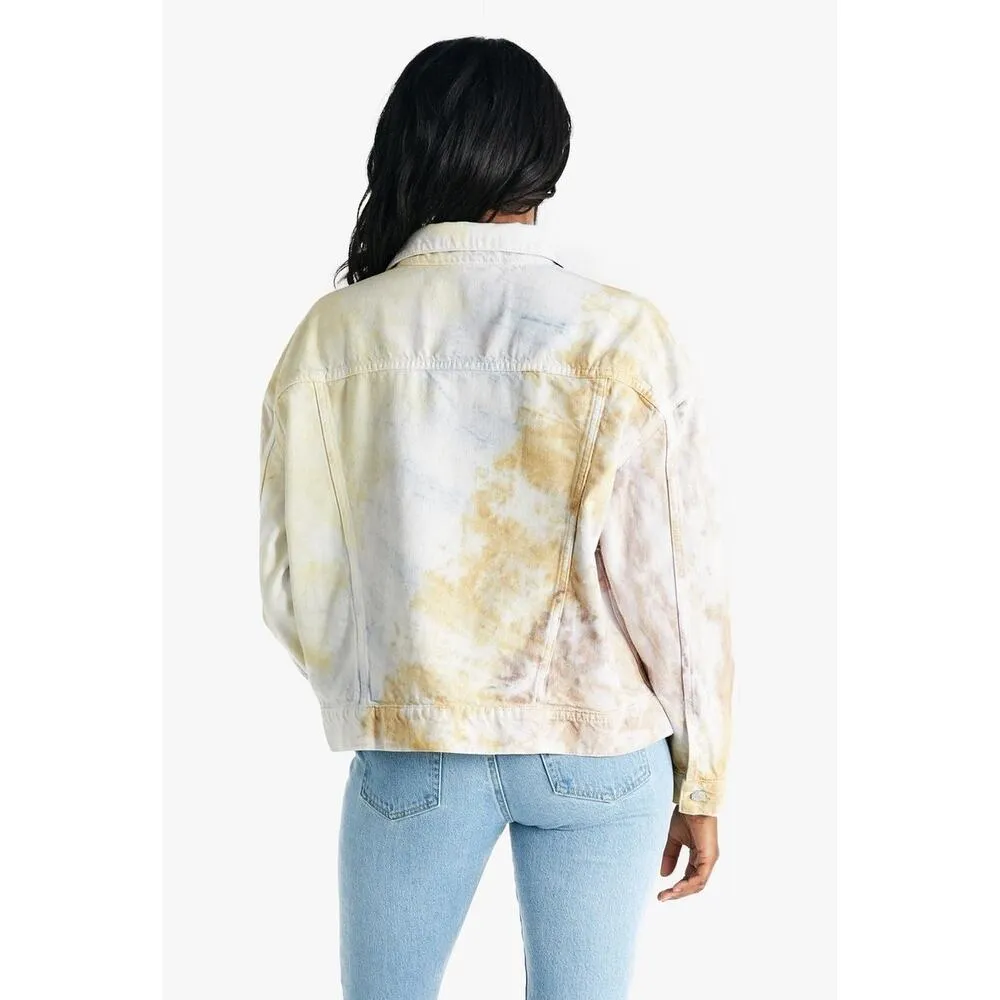 $175 New Etica June Denim Tie Dye Jacket - Image 2