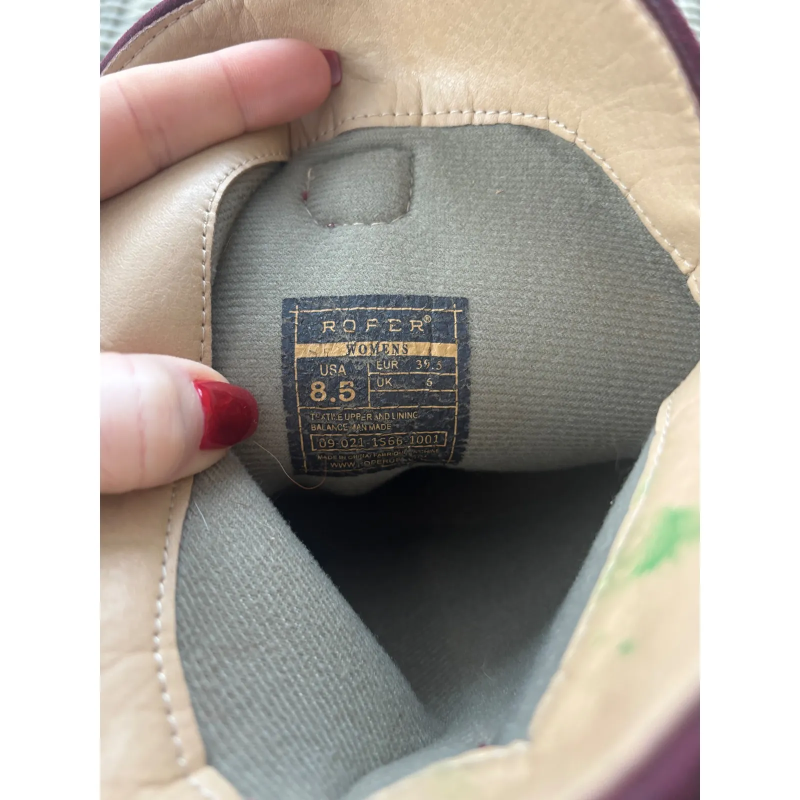 Roper Riley Scroll Embroidered Faux Leather Cowboy Boots 8.5 country concert Red - Image 12