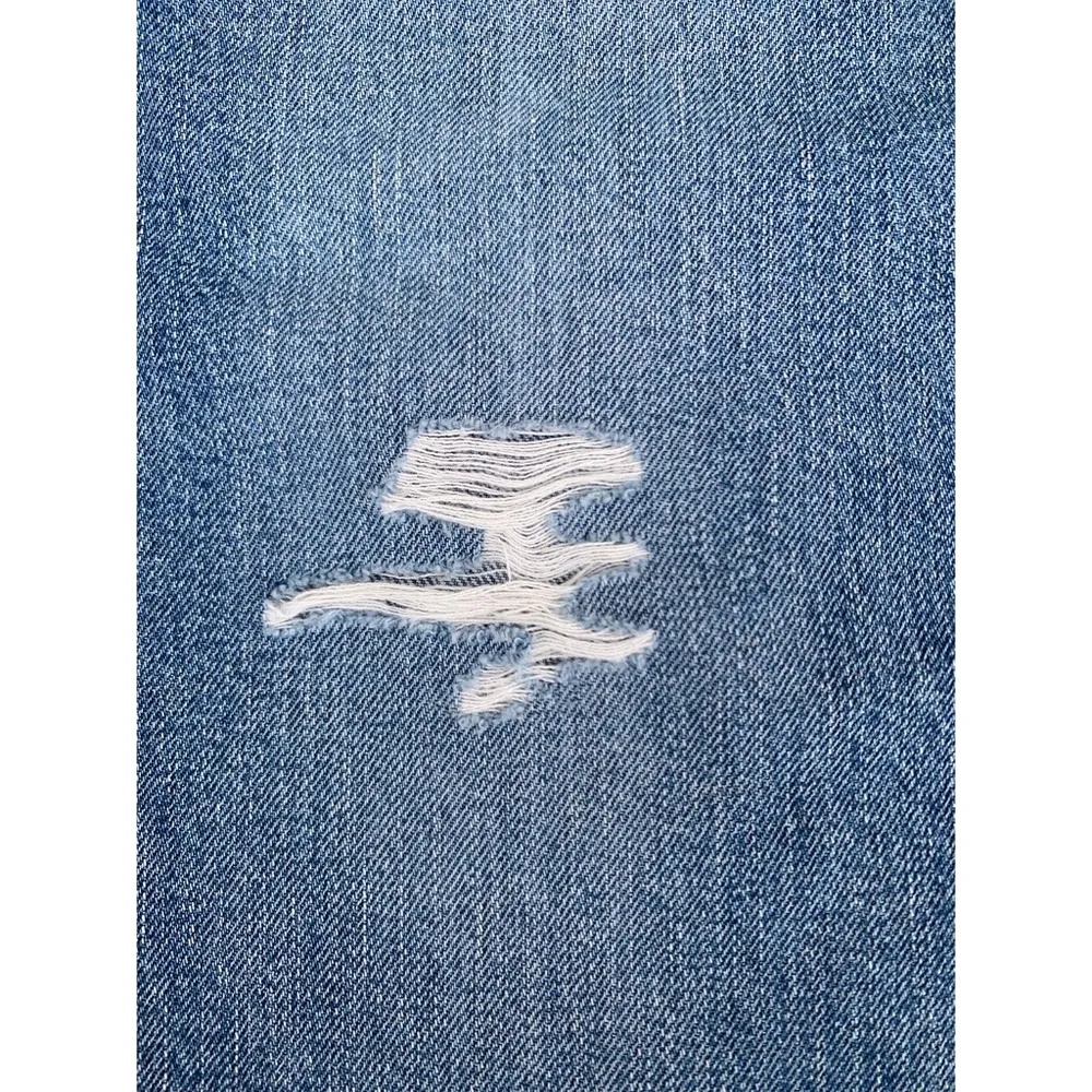 AG Adriano Goldshmied The Erin Frayed Distressed Denim High Rise Skirt Size 24 - Image 5