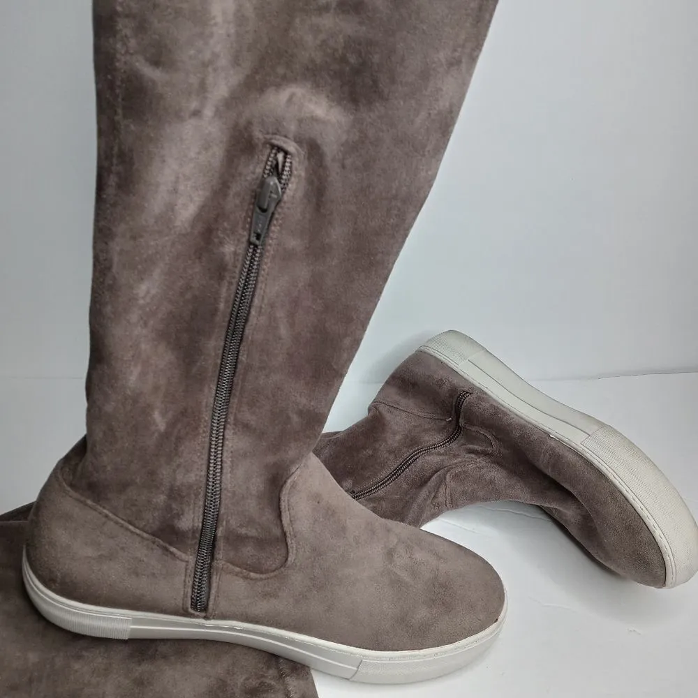 J Slides Petra Over The Knee Sneaker Boots Green Size 10 - Image 5