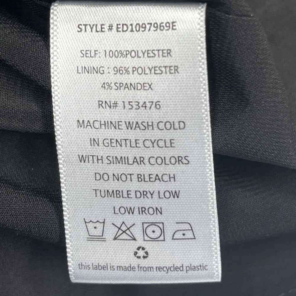 EVEREVE Women Olympia Dress Floral Paisley Long Sleeve Chiffon Mini Size Medium - Image 11