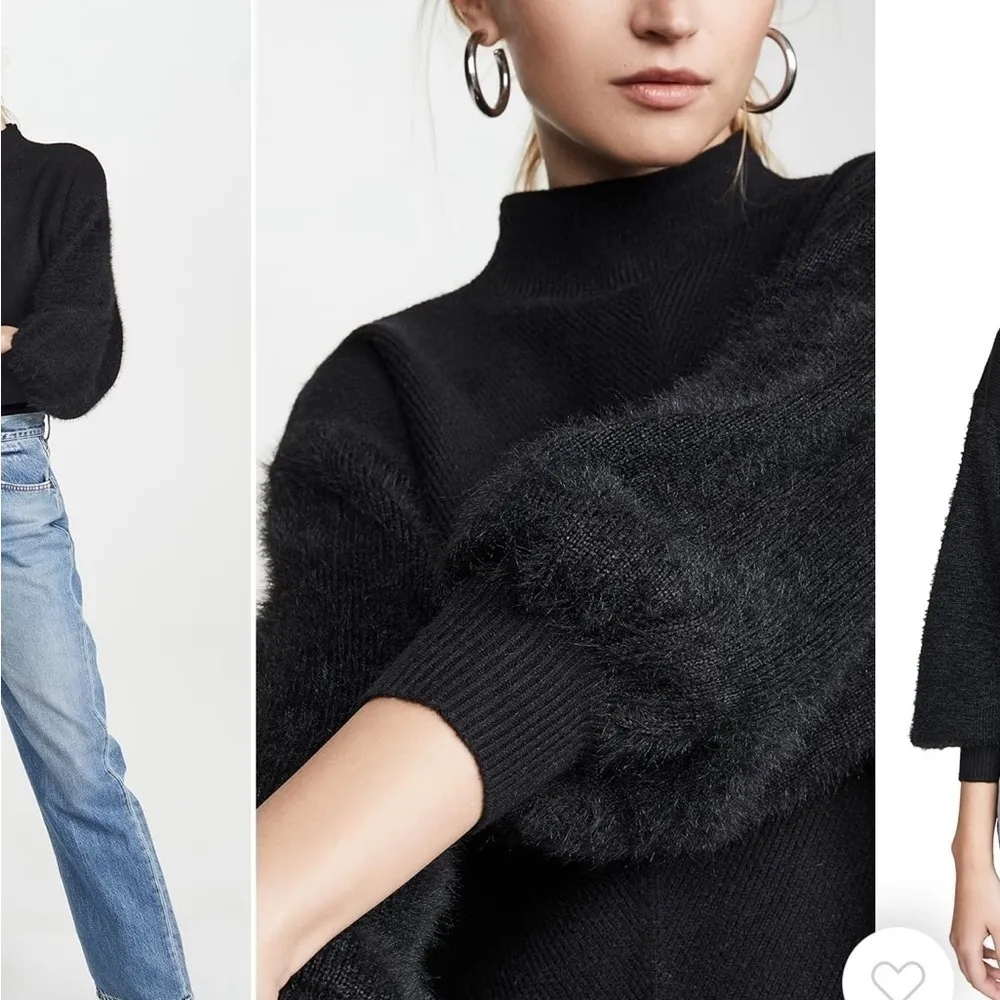 Line & Dot Black Claire Sweater Size M - Image 4