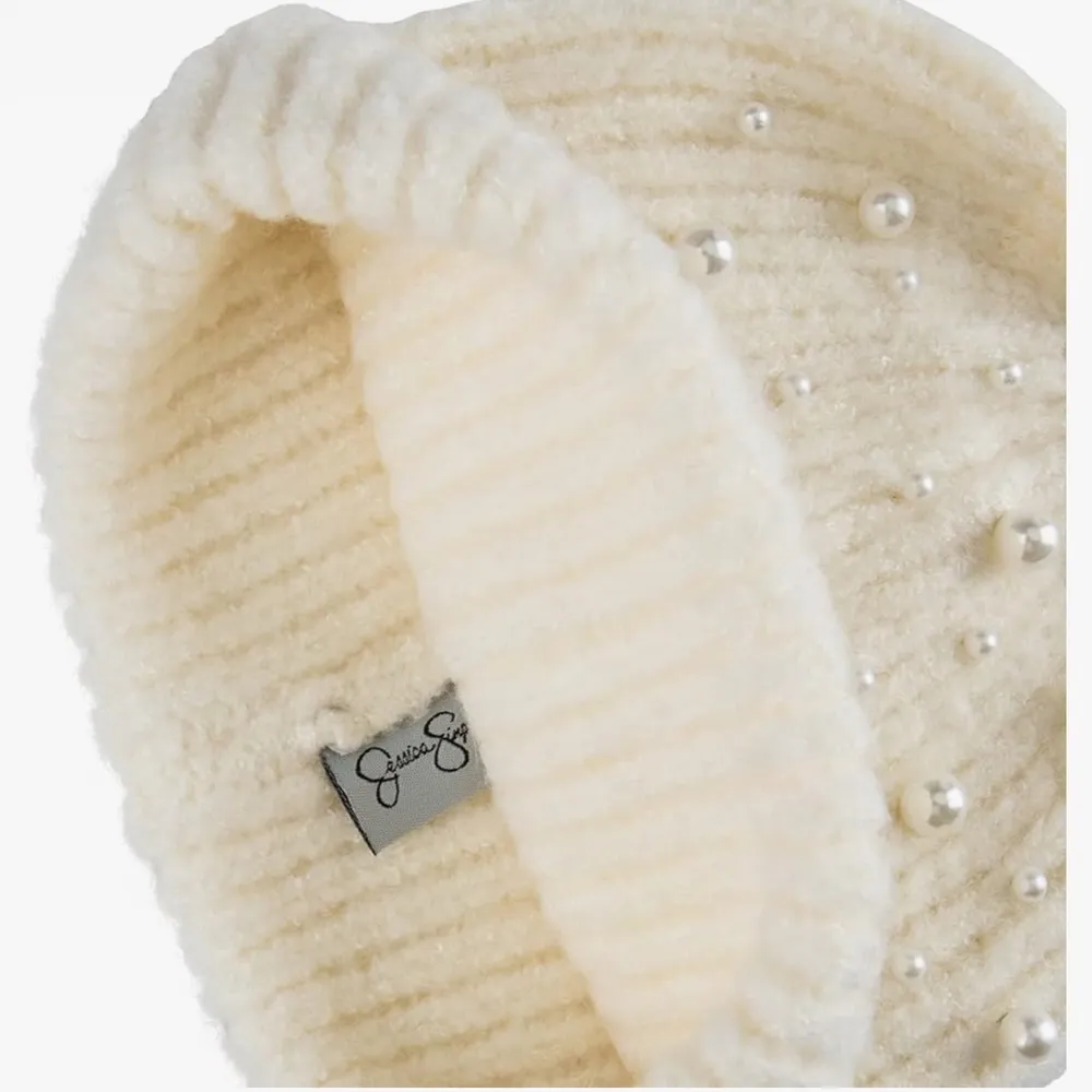 NWT Jessica Simpson Pearl Knit Beanie - Image 6