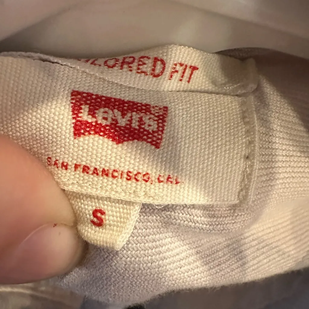 Levi's Cream Tailored Fit Shirt - Image 3