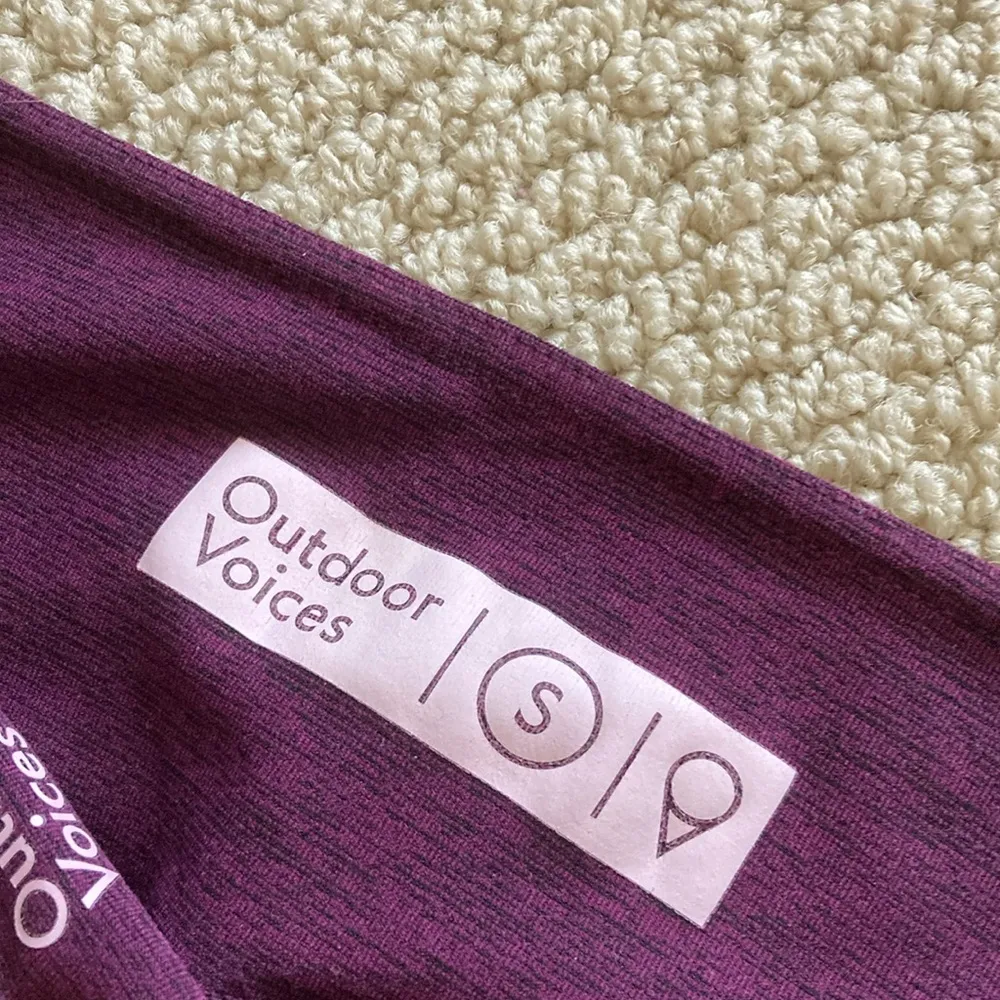 Outdoor Voices Full Length Warmup Leggings Like New Textured Compression Small - Image 4