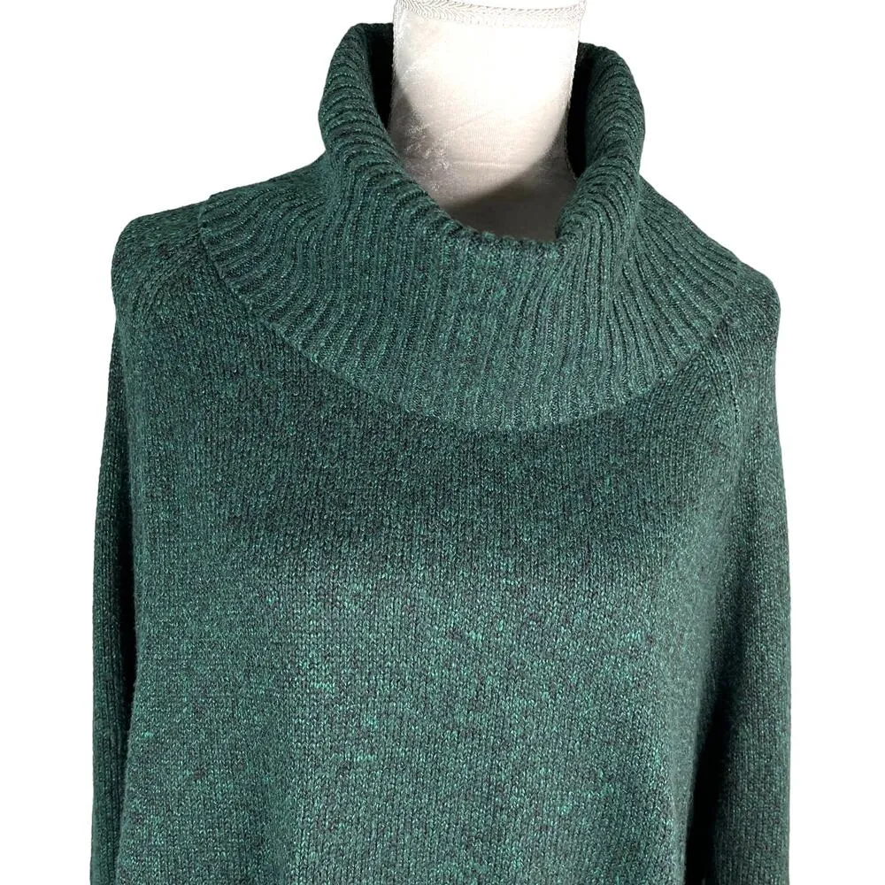 AGB Sweater Pine Green Cowl Neck Dolman Sleeves M Oversized New Size M - Image 8