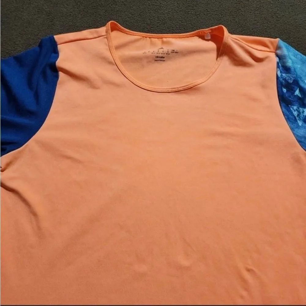 Adidas women’s neon orange Advantage 3/4 sleeve climalite tennis shirt - Image 4