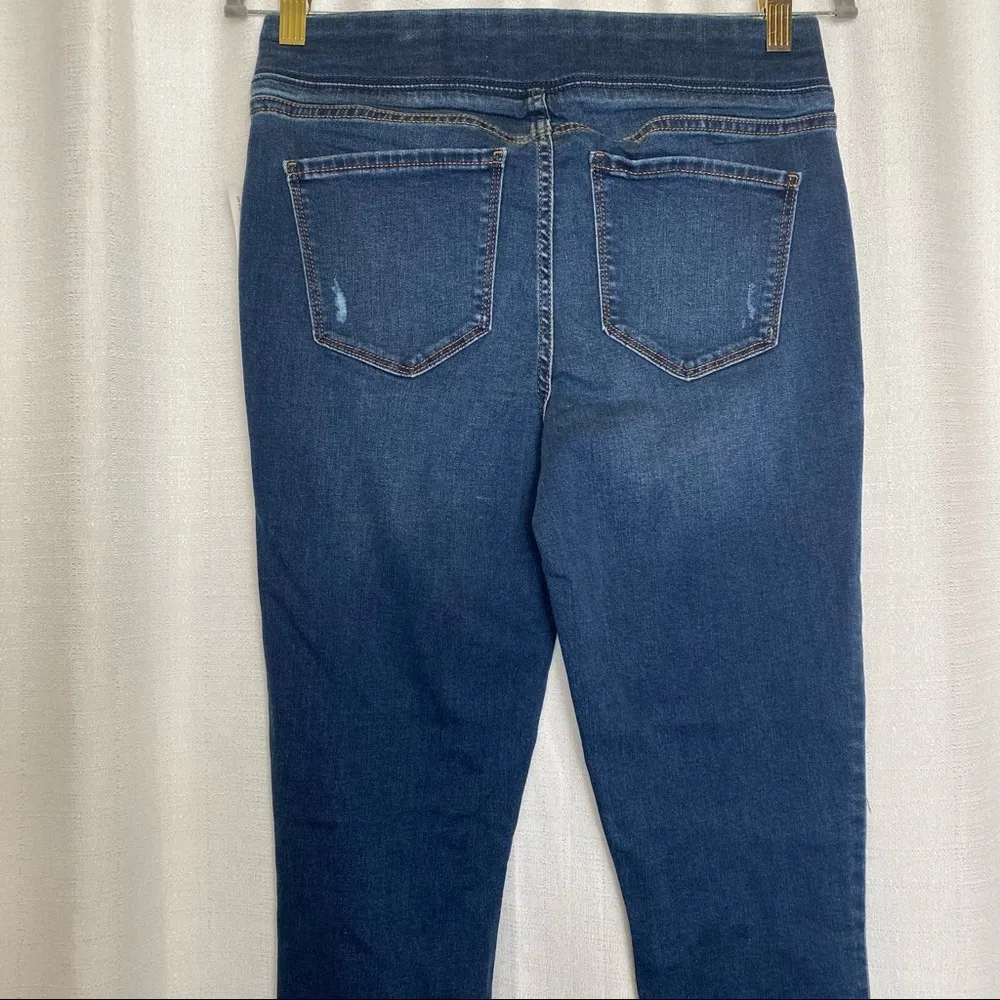 Old Navy Distressed Blue Denim Rockstar Jeggings Size 6 Tall 🆕 - Image 8