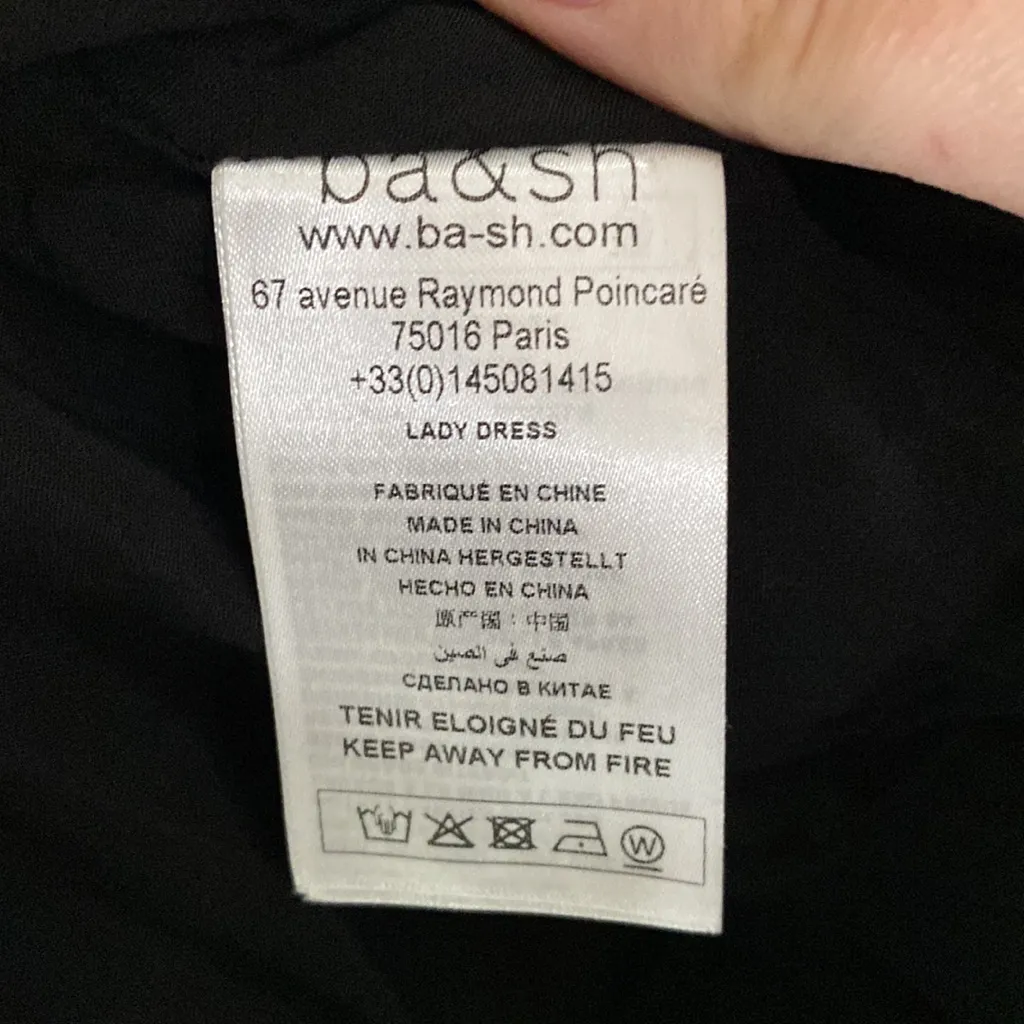 BA&SH Selena Asymmetric Ruffled Zebra-print Georgette Wrap Maxi Dress size 6 - Image 15