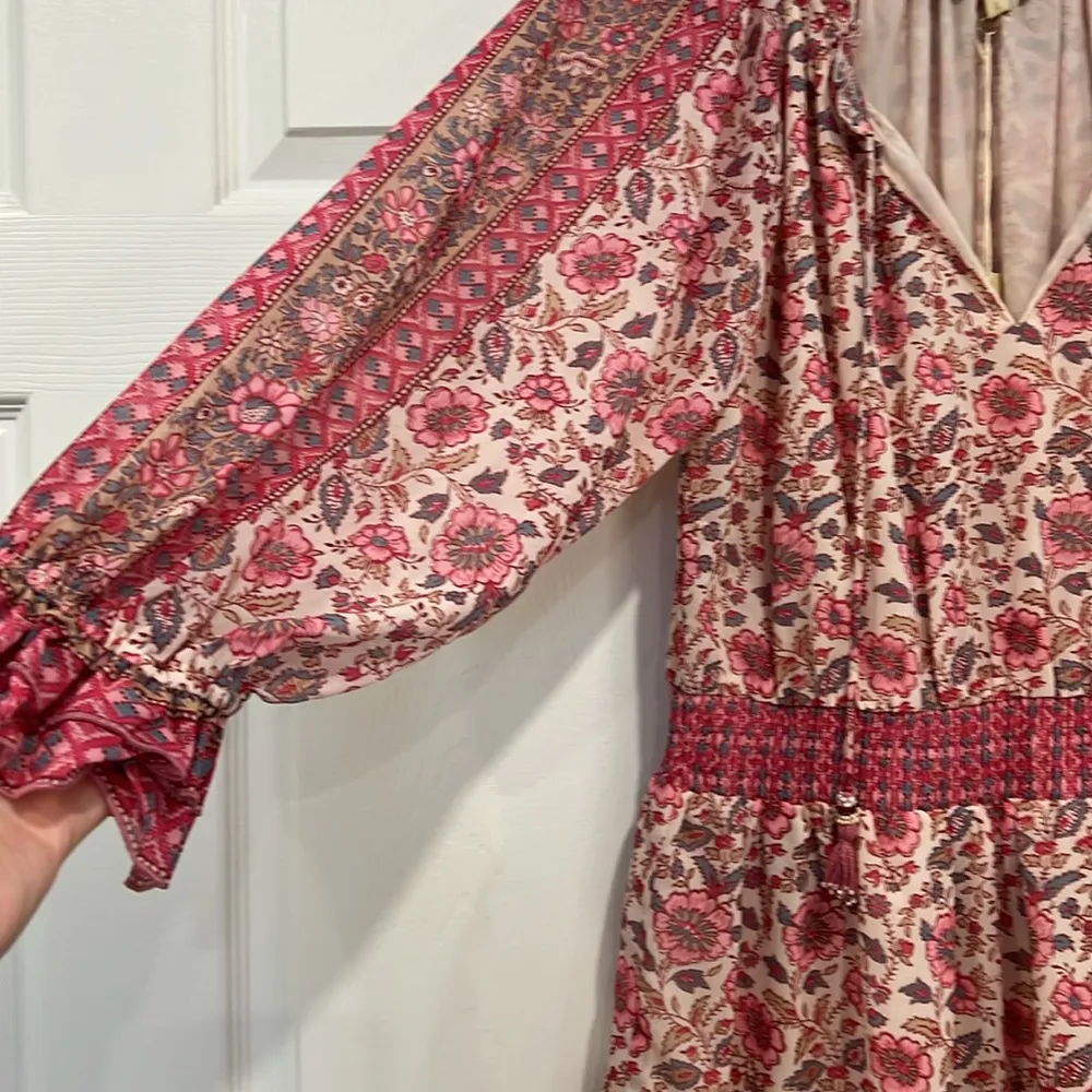 love the label Tippy Border Dress Pink Floral Womens Size Large - Image 4