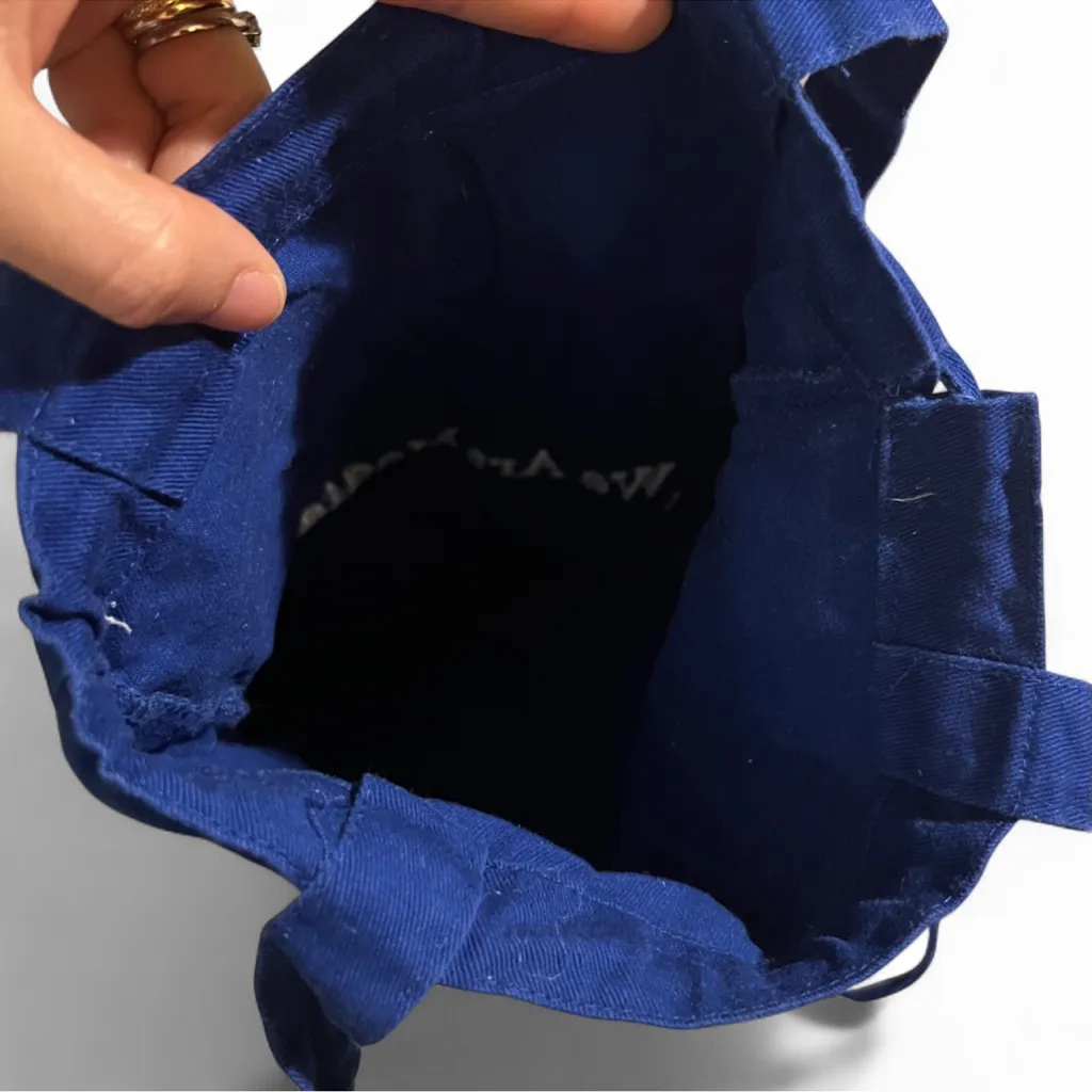 We Art Media Blue Canvas Tote Bag - Image 7