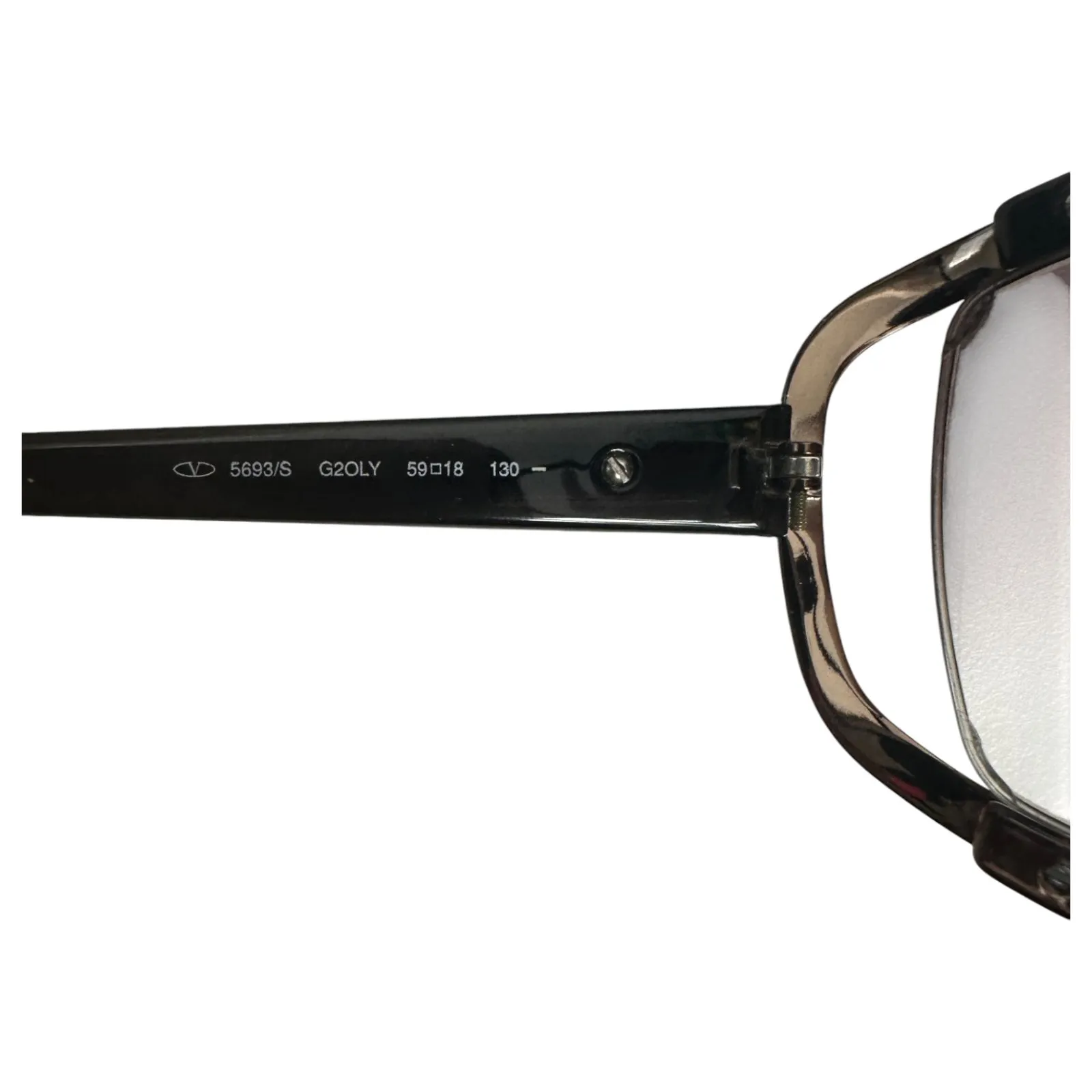 Valentino Transparent Brown Rose Gold Square Sunglasses G2OLY – FLAWED LENSES - Image 3