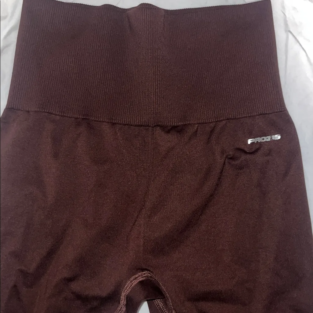 Prozis High Waisted Leggings Small Brown - Image 2