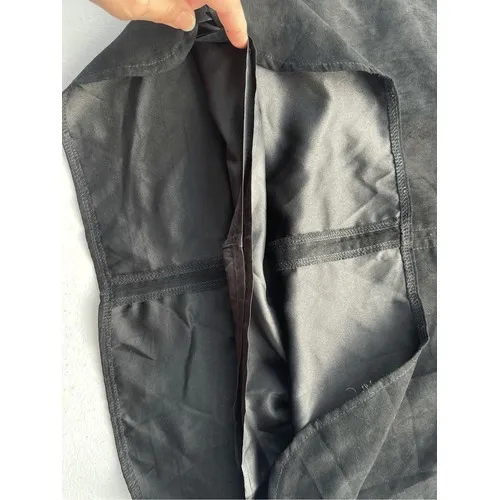 T8 Y2K VTG LUMIERE Black Studded Faux Suede Mini Skirt Women's Size S - Image 6