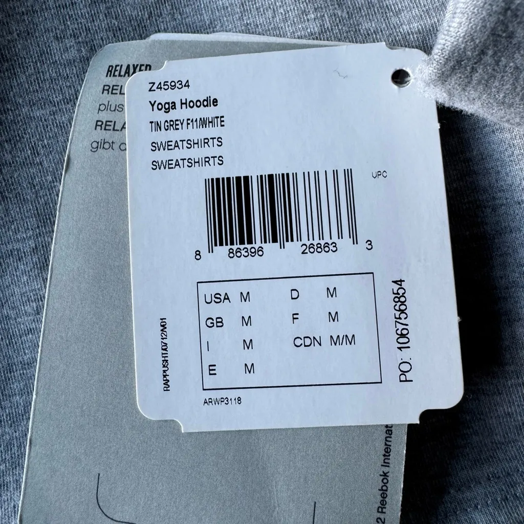 NWT Reebok Women's Yoga Hoodie Medium - Image 5