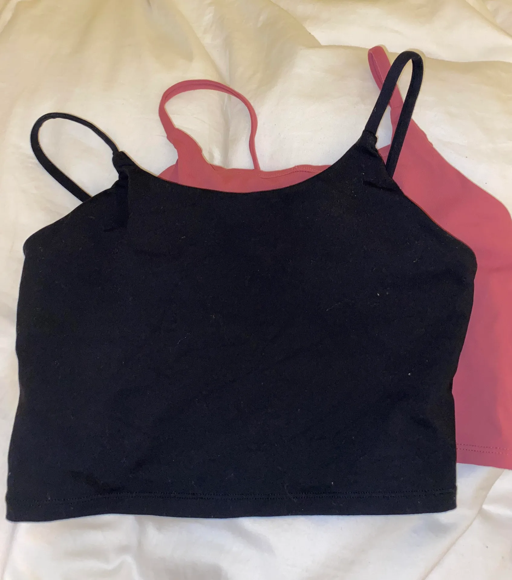 Black Crop Workout Top Size M - Image 4