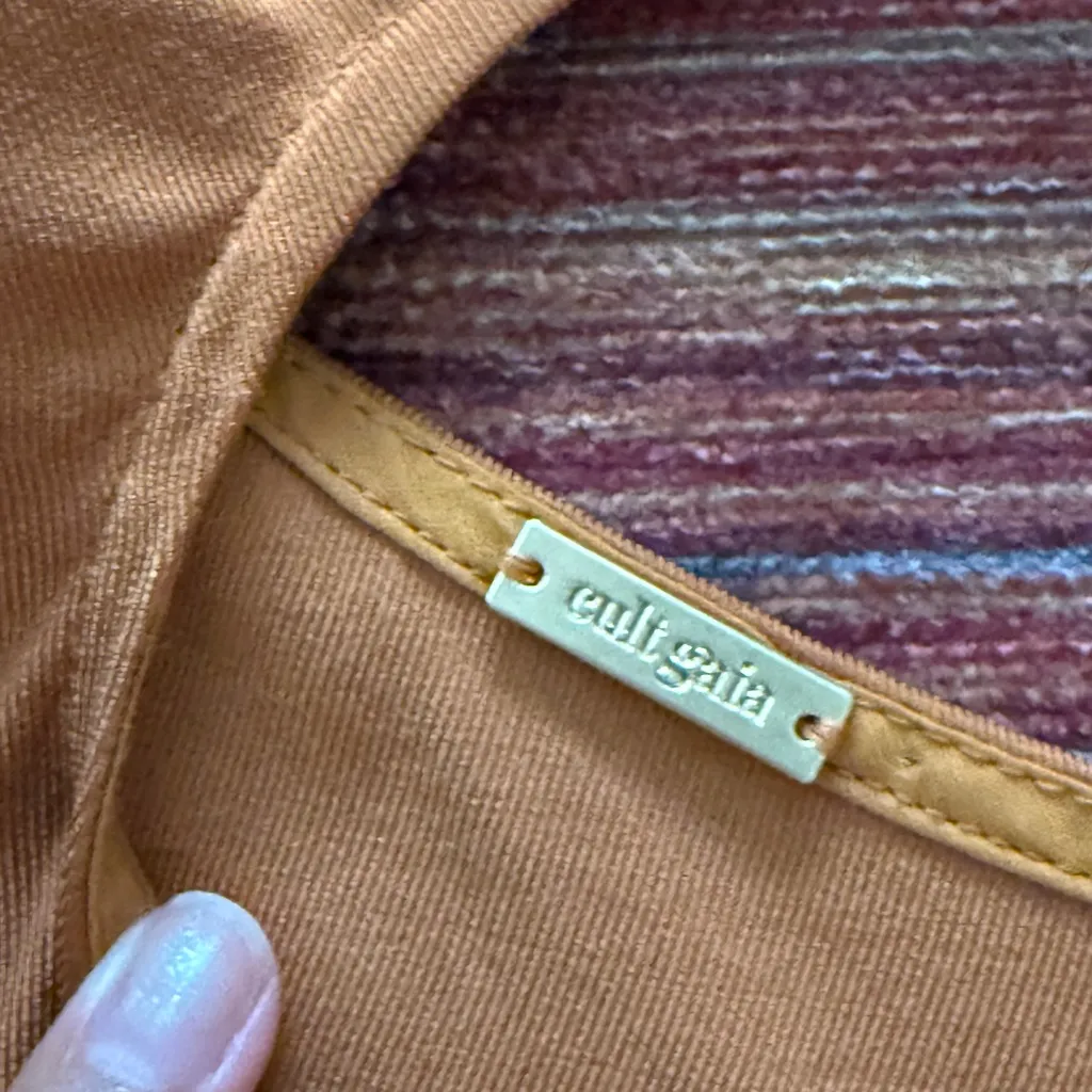 Cult Gaia One Shoulder Waist Cut-Out Taja Ginger Dress Orange Size M - Image 7