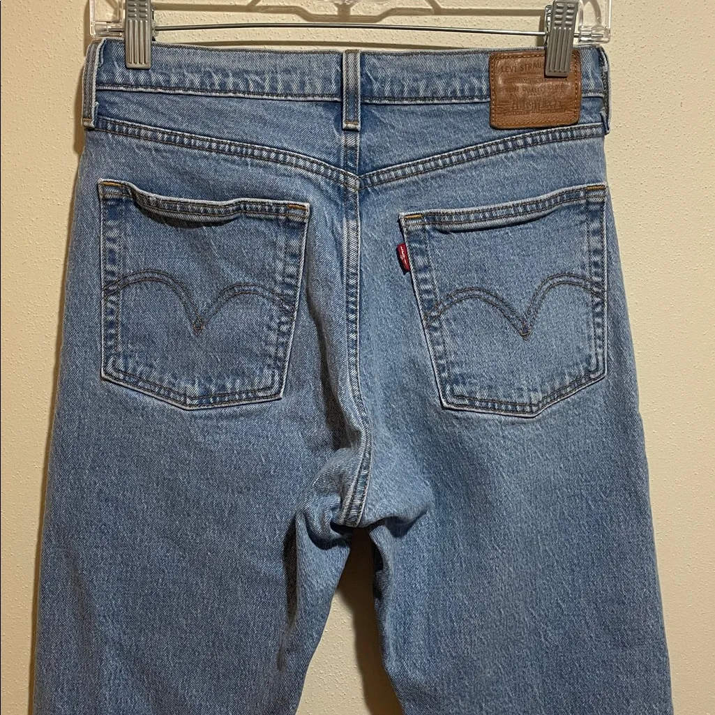 Levi's Premium Wedgie Icon Fit Ankle Tapered Leg Button Fly Denim Jeans Size 27 - Image 11