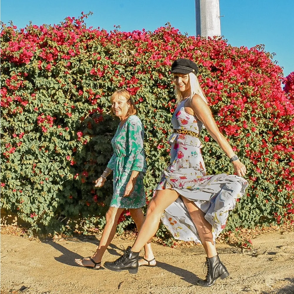 Rachel Roy purple lilac floral boho ruffle maxi dress Size 0 - Image 6