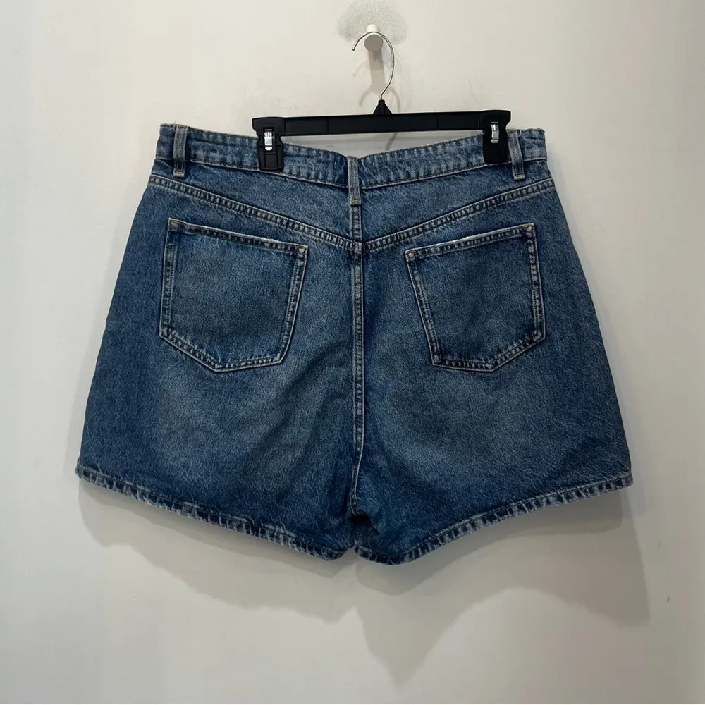 Zara Denim Shorts Duo - Blue and Black size 14 - Image 4