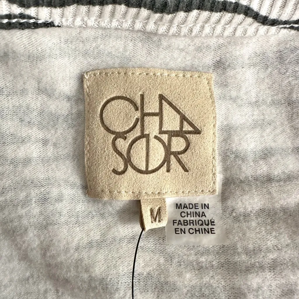 Chaser Bliss Knit Shirred Long Sleeve Raglan Pullover Zebra - Image 5