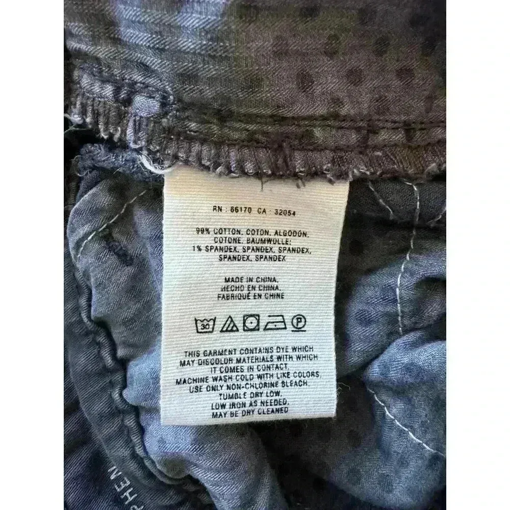 Anthropologie Grey Chinos with Floral Embroidered Detail Straight Leg Pants - Image 8