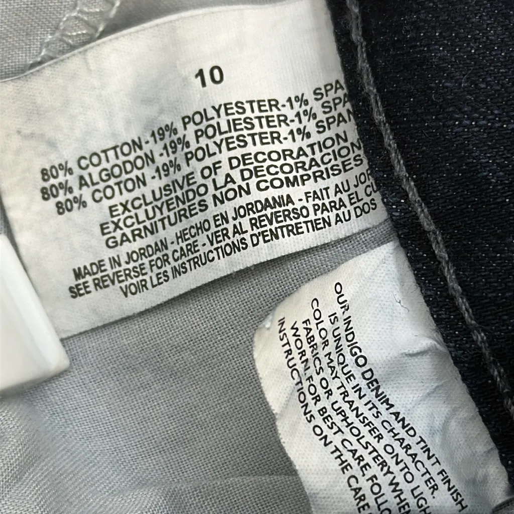 Nine West Marianna Tummy High Waist Stretch Denim Bootcut Blue Jeans Womens 10 - Image 9