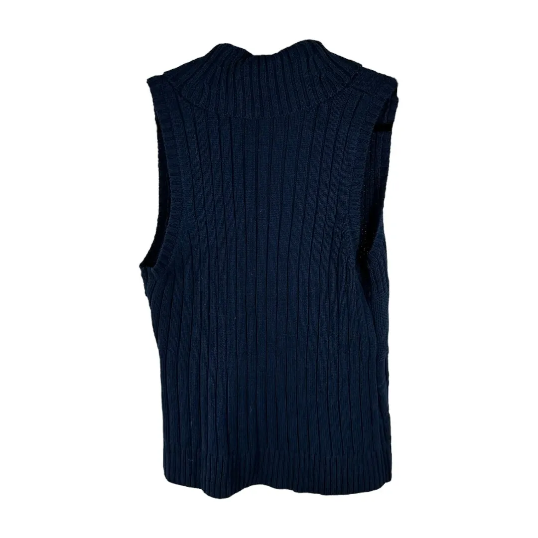 Chaps Blue Sleeveless Sweater Large - Image 2