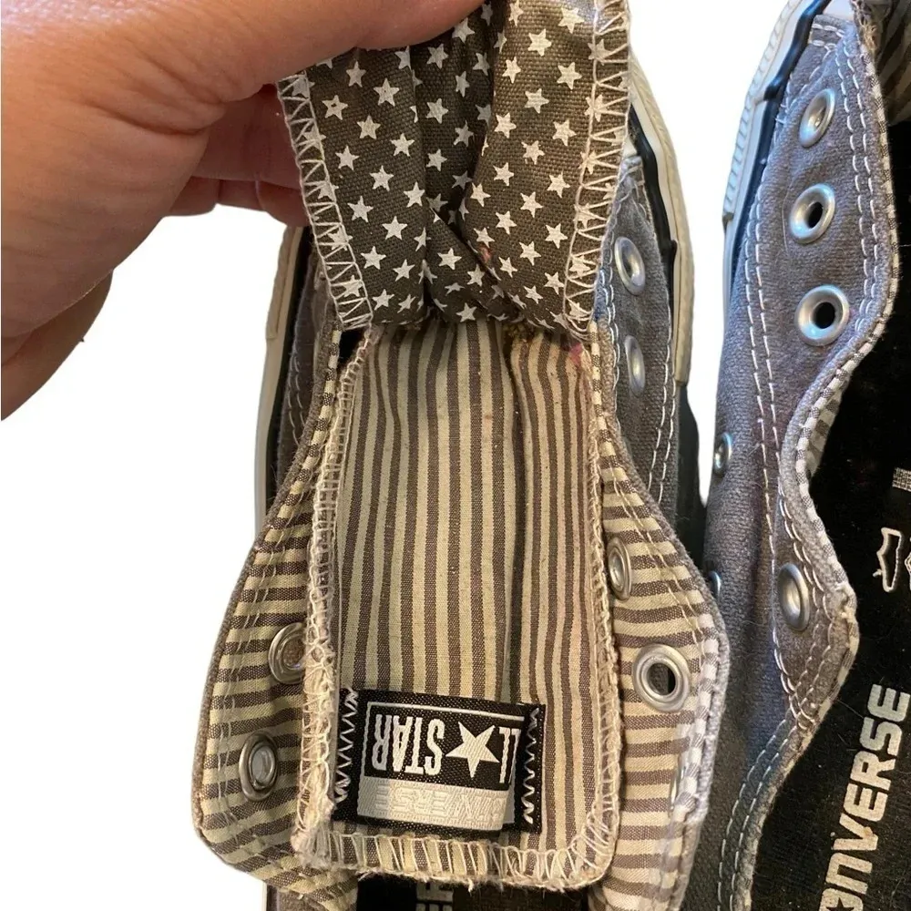 Converse All Star gray double tongue Low Top Sneakers sz 7 
Trainers Classic - Image 7