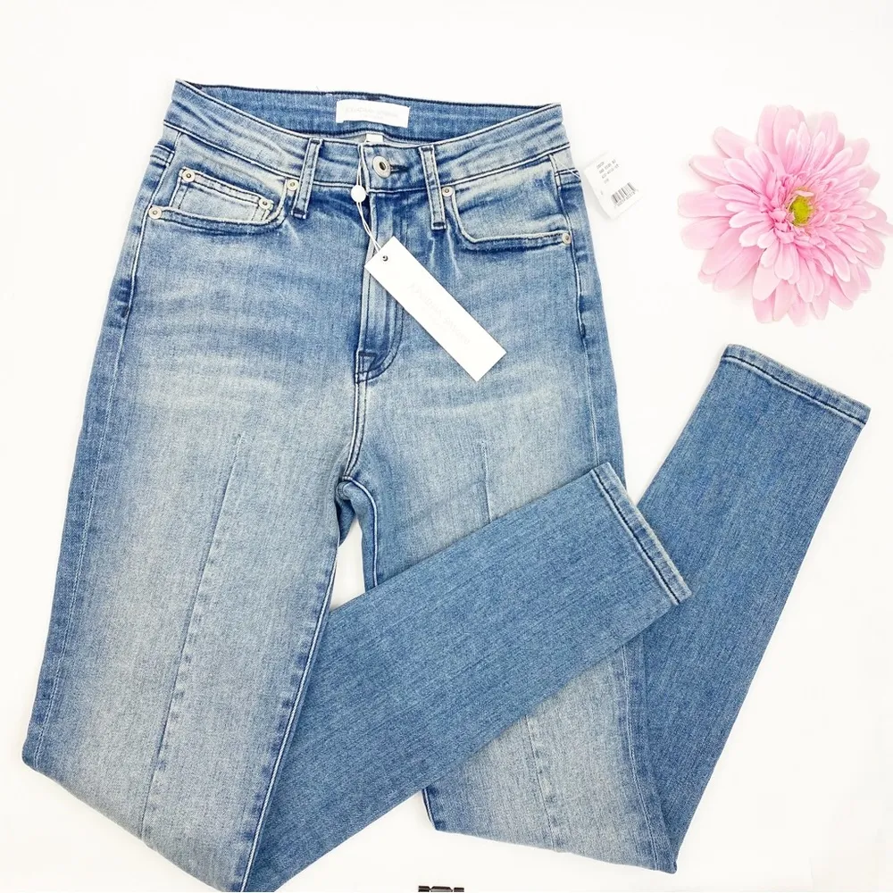 Jonathan Simkhai Standard Rae Darted High Waisted Skinny Jeans: Vintage Melrose Size 25 - Image 6