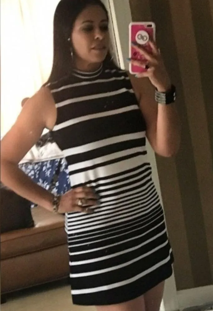 Love Ady Sleeveless Mock Neck A Line Dress - Image 2