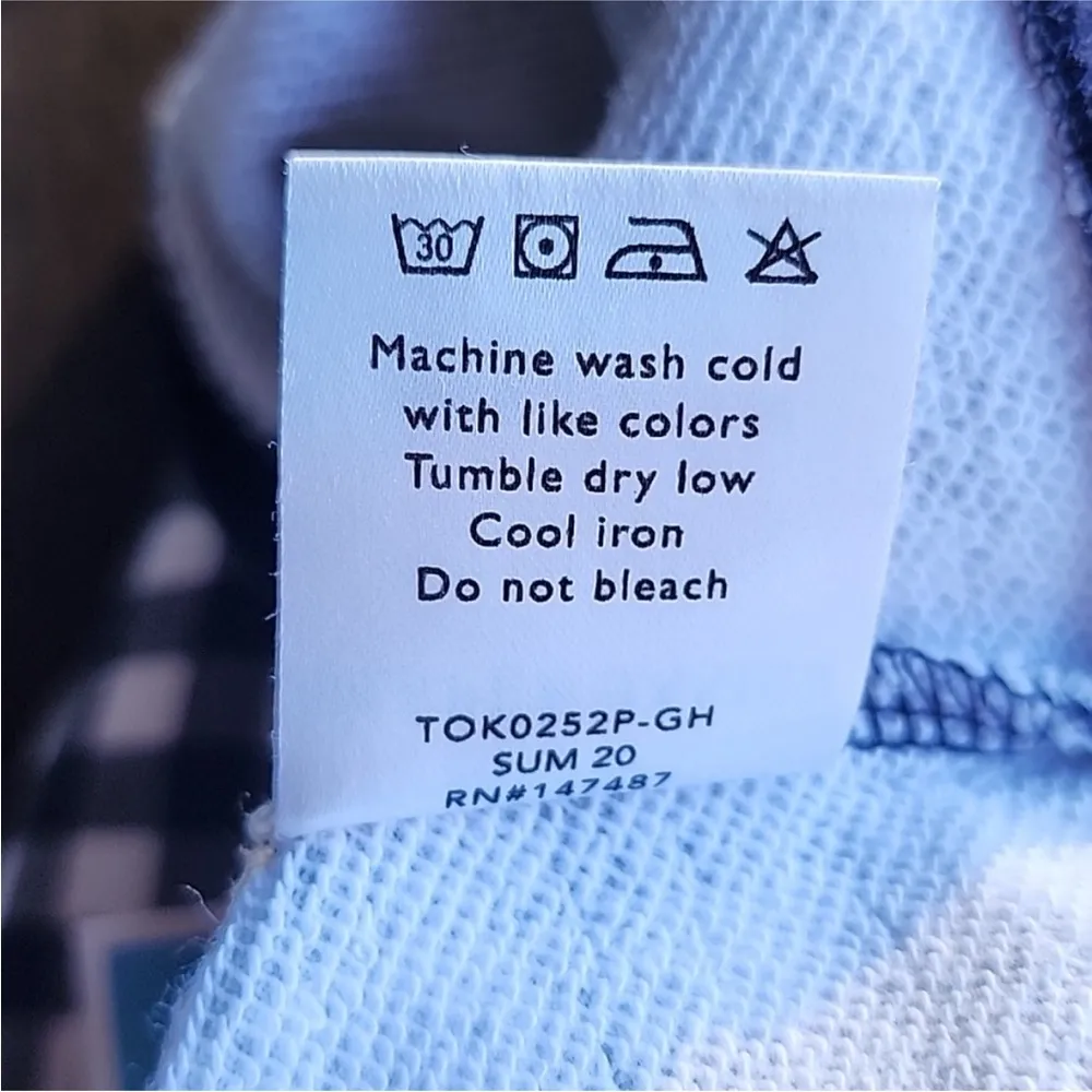 DRAPER JAMES NATALIE GINGHAM CHECK LONG SLEEVE ROUND NECK TOP SWEATSHIRT 1X - Image 8