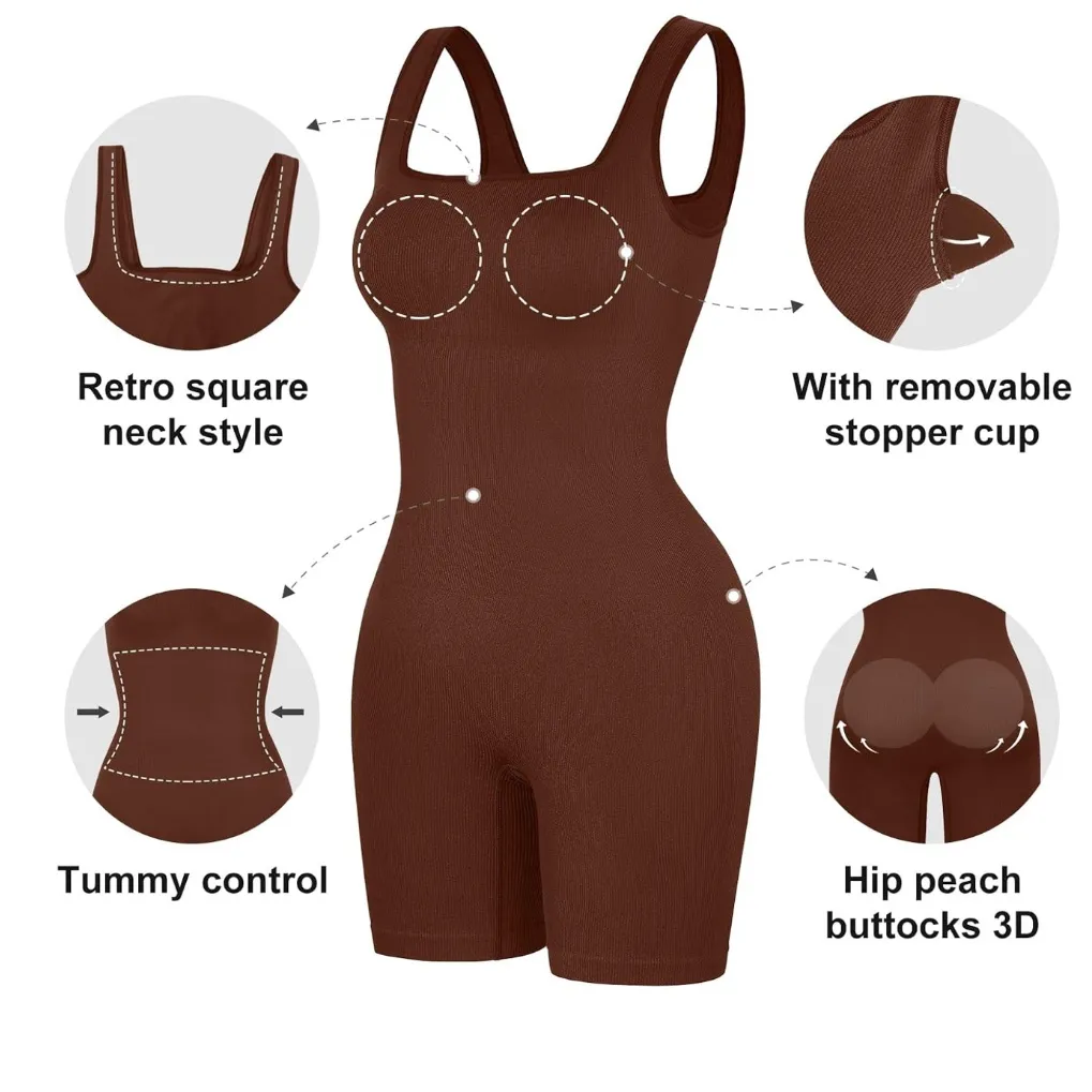 NWT Popilush Shapewear Jumpsuit with Built - Image 2