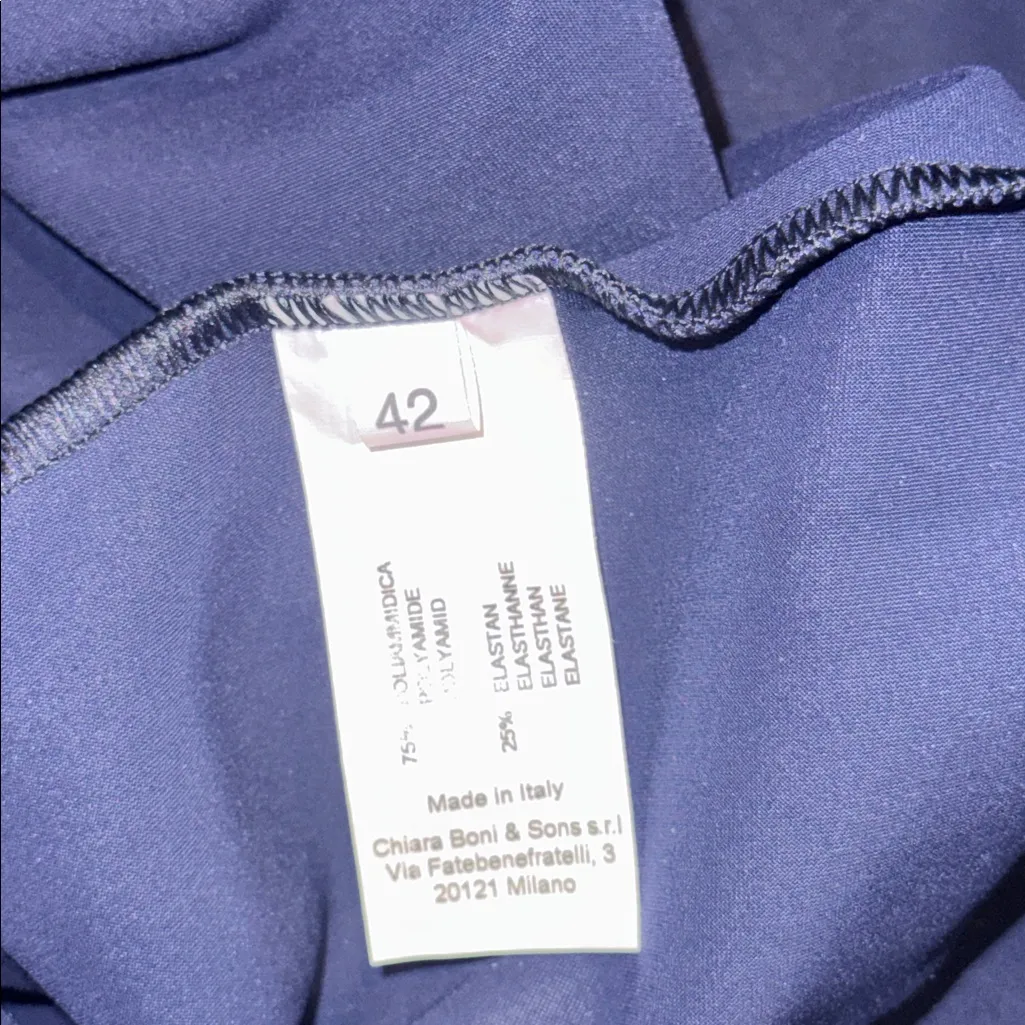 NEW Chiara Boni La Petite Robe Zalfa Ruched Faux Wrap Gown sz 6 42 - Image 8