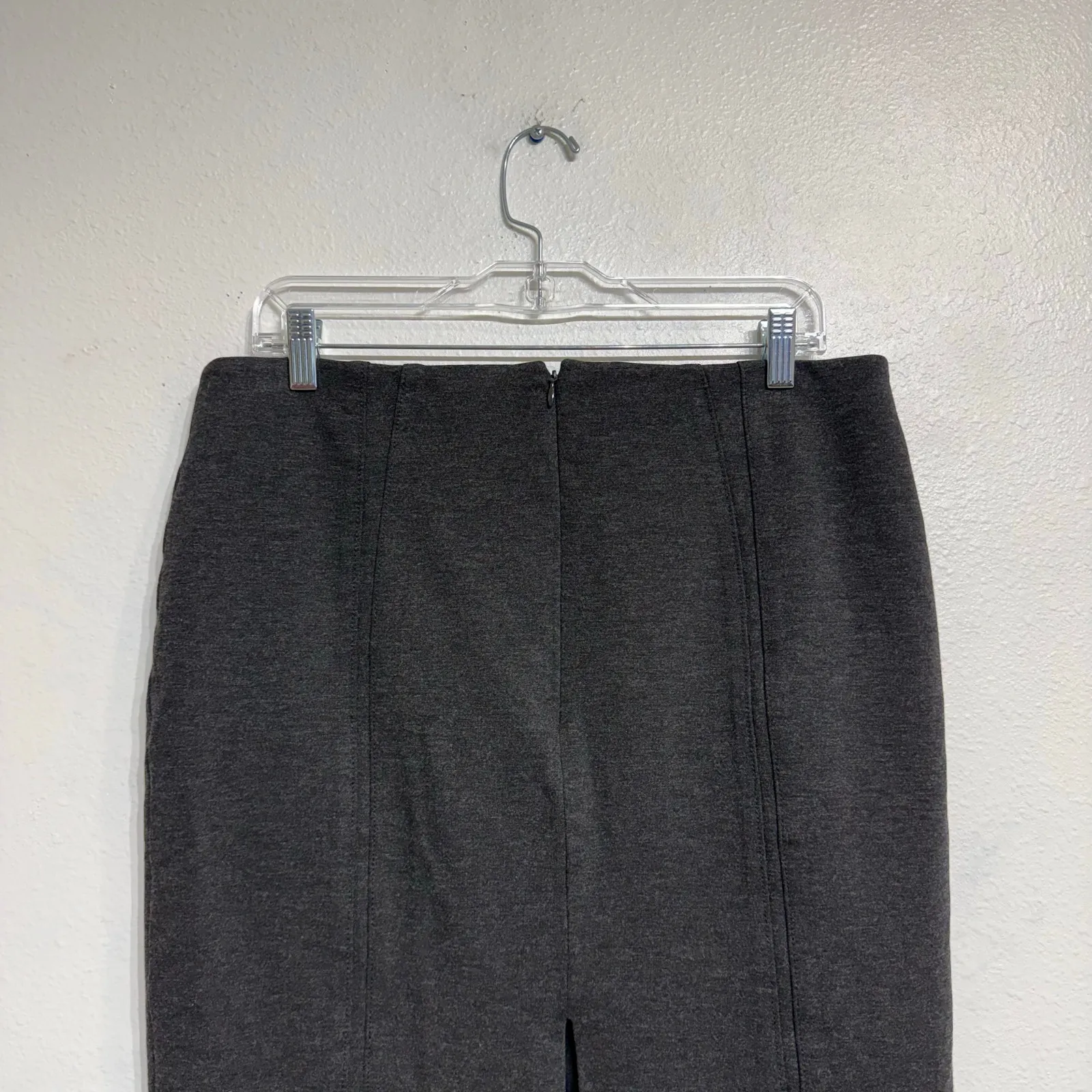White House Black Market Gray Midi Pencil Skirt Sz 12 - Image 7