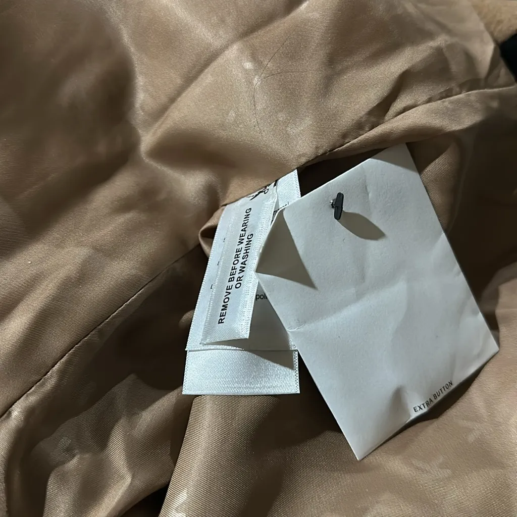 NWT DKNY Two-Tone Wool Blend Double-Breasted Maxi Coat Western - Image 8