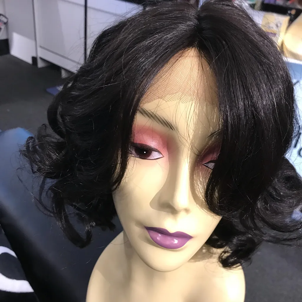 Human 100% Virgin Remy Natural color wig Brown - Image 5