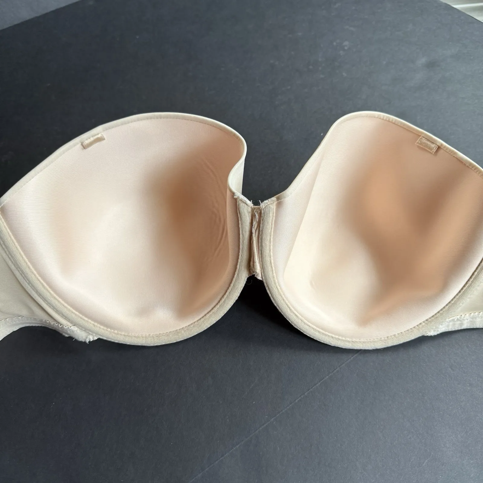 Panache Super Bra US 34 FF H Porcelain Strapless Underwire Unlined Nude Seamless - Image 4