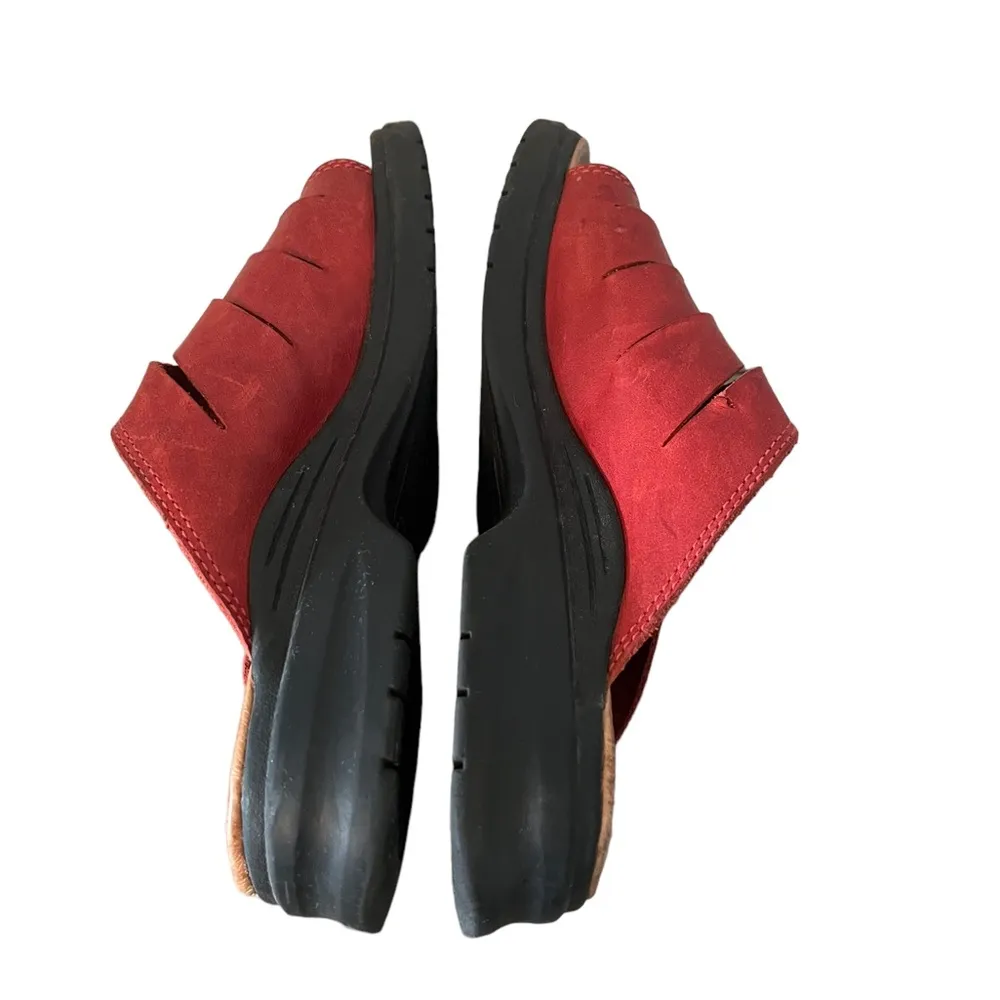 Ariat Style #96060 7.5B Red Leather Uppers Slip On Comfort Walking Sandals - Image 6