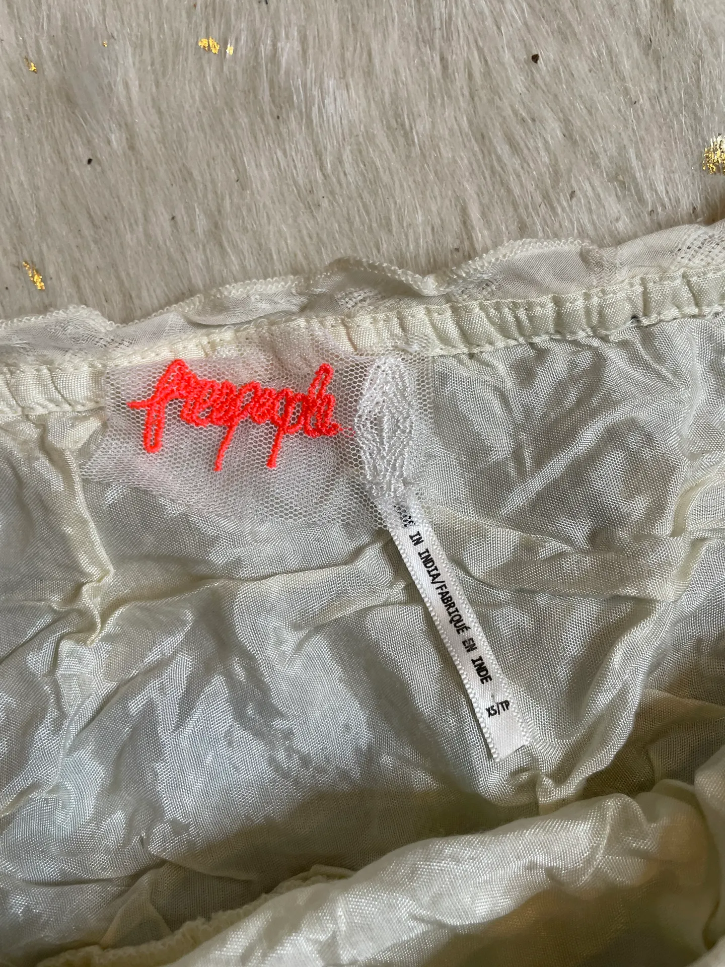 Rosebud Embroidered Blue Tube Top - Image 5