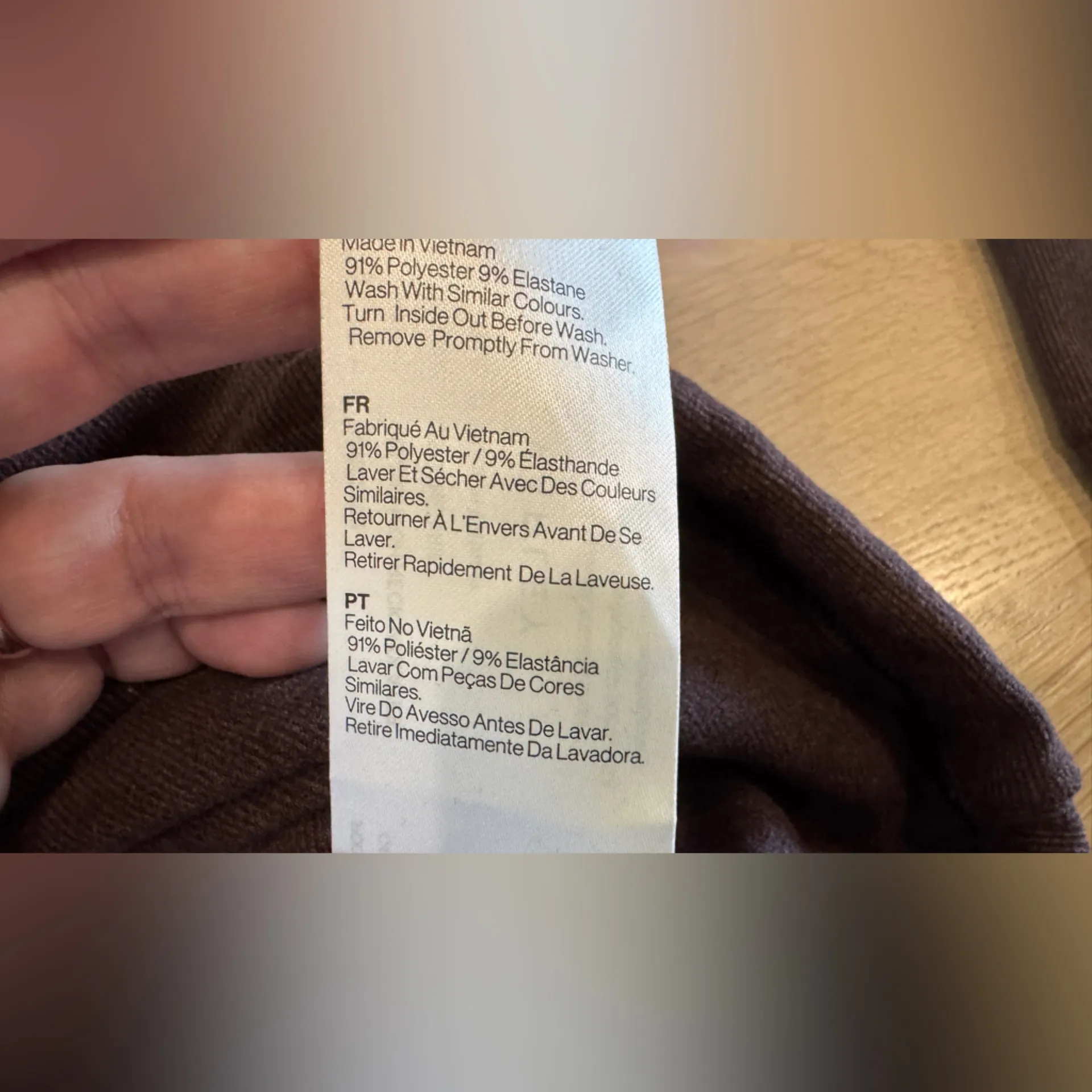 Varley Ariana High Neck Midlayer Red Chocolate Marl/ Red Dahlia size XS - Image 9