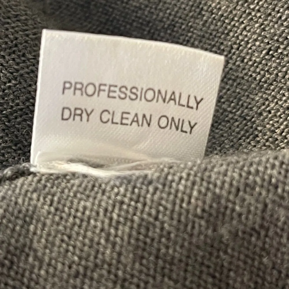 Kay Unger Gray Merino Wool Color Block Sweater Dress M READ - Image 7